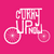 Pink Curry Up Now logo with white text