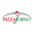 Red and green Pizza Forno logo
